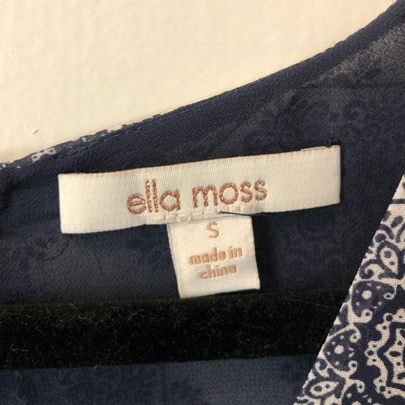 Ella Moss Floral Sleeveless Blouse - Picture 4 of 4